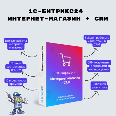 Программа для ЭВМ "1С-Битрикс24". Лицензия Интернет-магазин + CRM (12 мес.) - купить в Баргузино